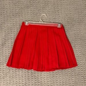 Forever 21 Red Pleated Skirt